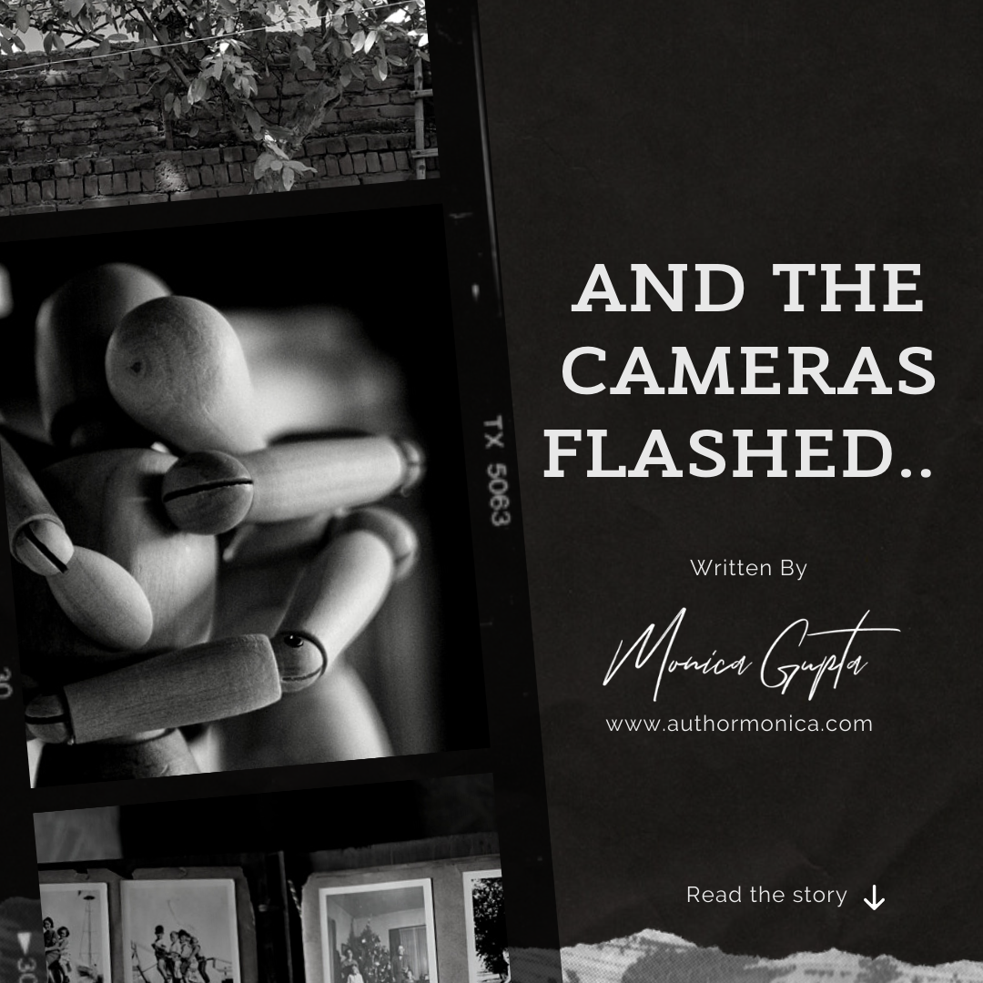 AND THE CAMERAS FLASHED.